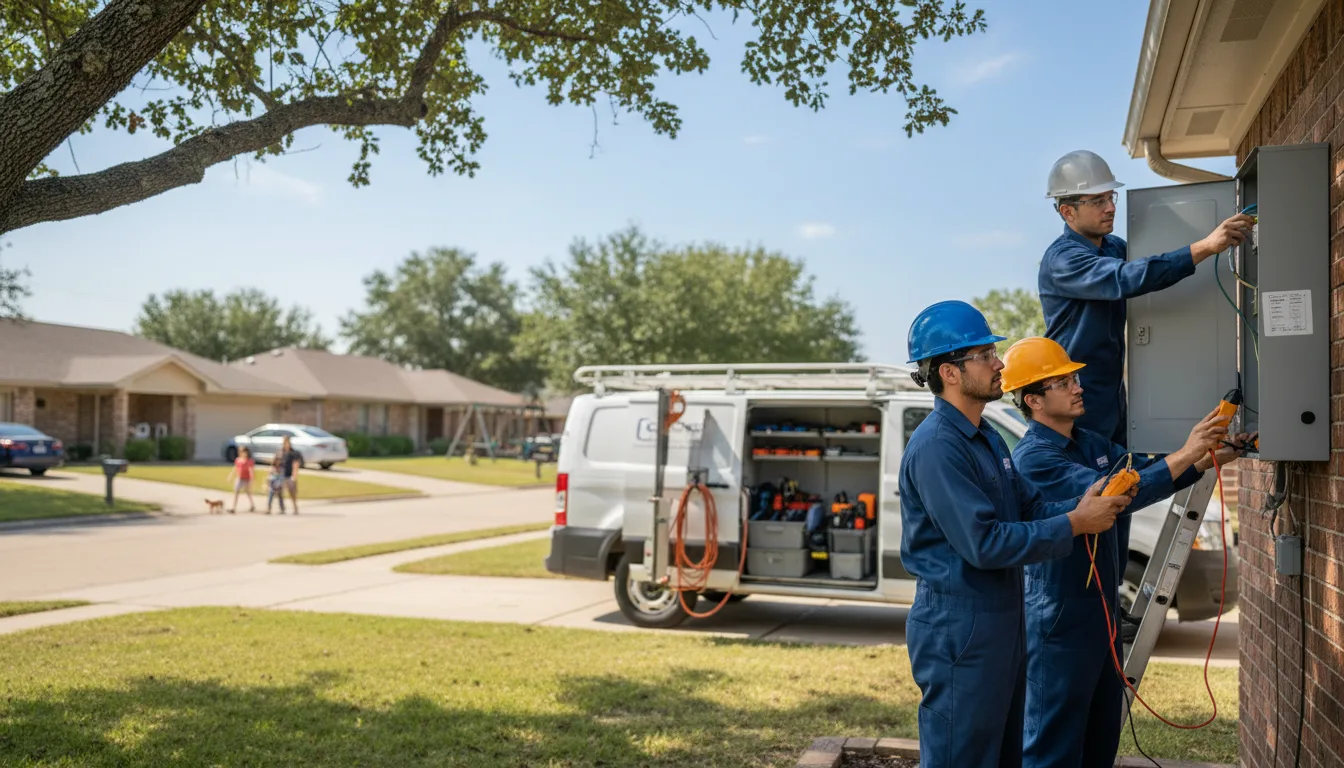 Certified electrician providing emergency electrical services in Fedscreek, KY